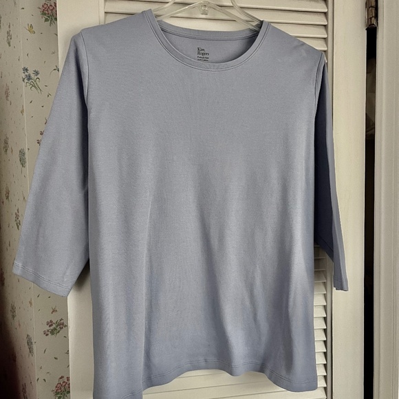 Kim Rogers All-Cotton Light Blue T-Shirt - Picture 1 of 3